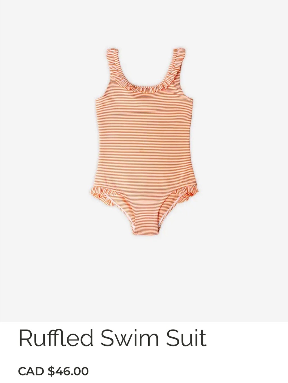 Petite Revery Baby Ruffled Swimsuit